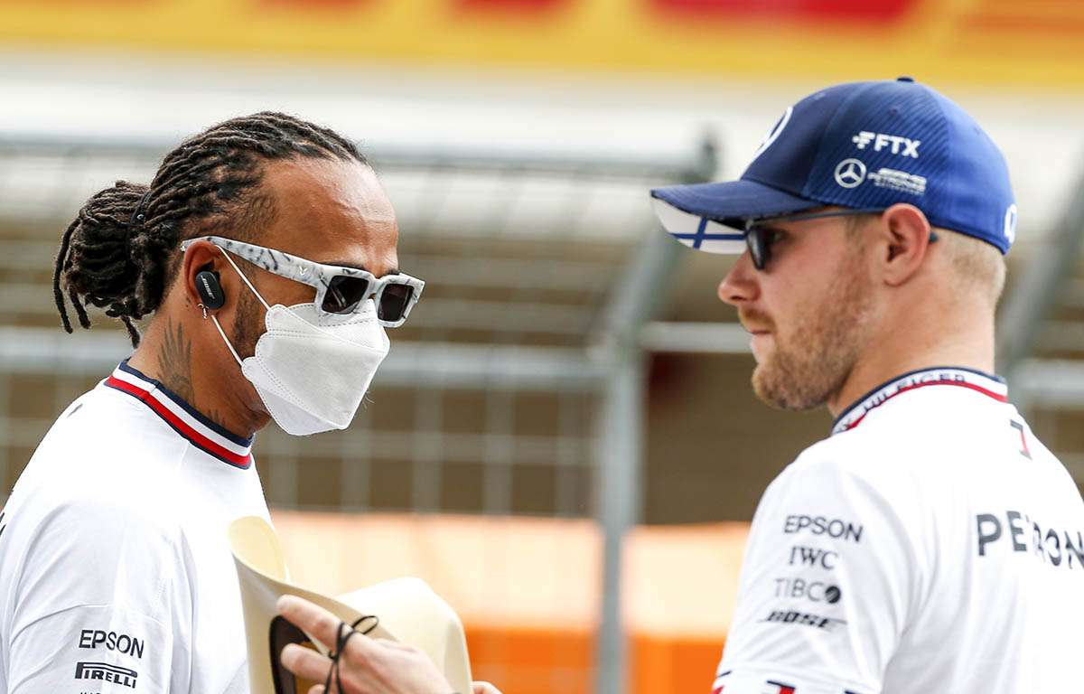 Lewis Hamilton and Valtteri Bottas. October 2021