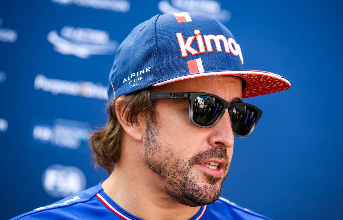 Fernando Alonso at the Mexican Grand Prix. Mexico City November 2021.