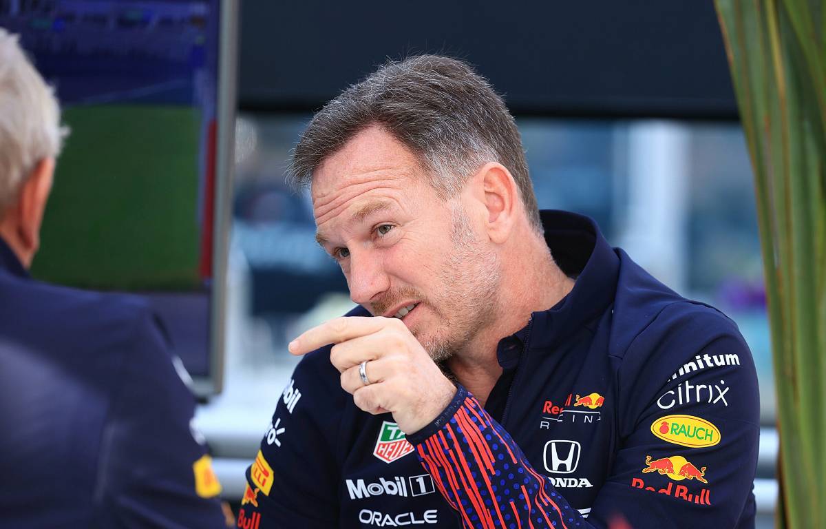 Red Bull principal Christian Horner pointing. Mexico, November 2021.