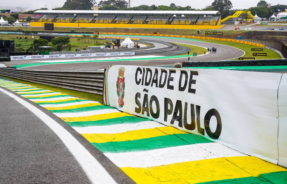 View of the Interlagos circuit. Sao Paulo November 2021.