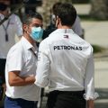 Michael Masi and Toto Wolff. Bahrain March 2021
