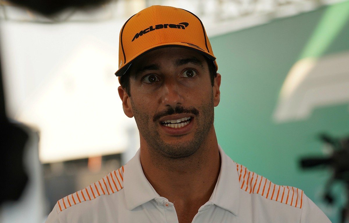 Daniel Ricciardo, McLaren, looking surprised. Qatar, November 2021.