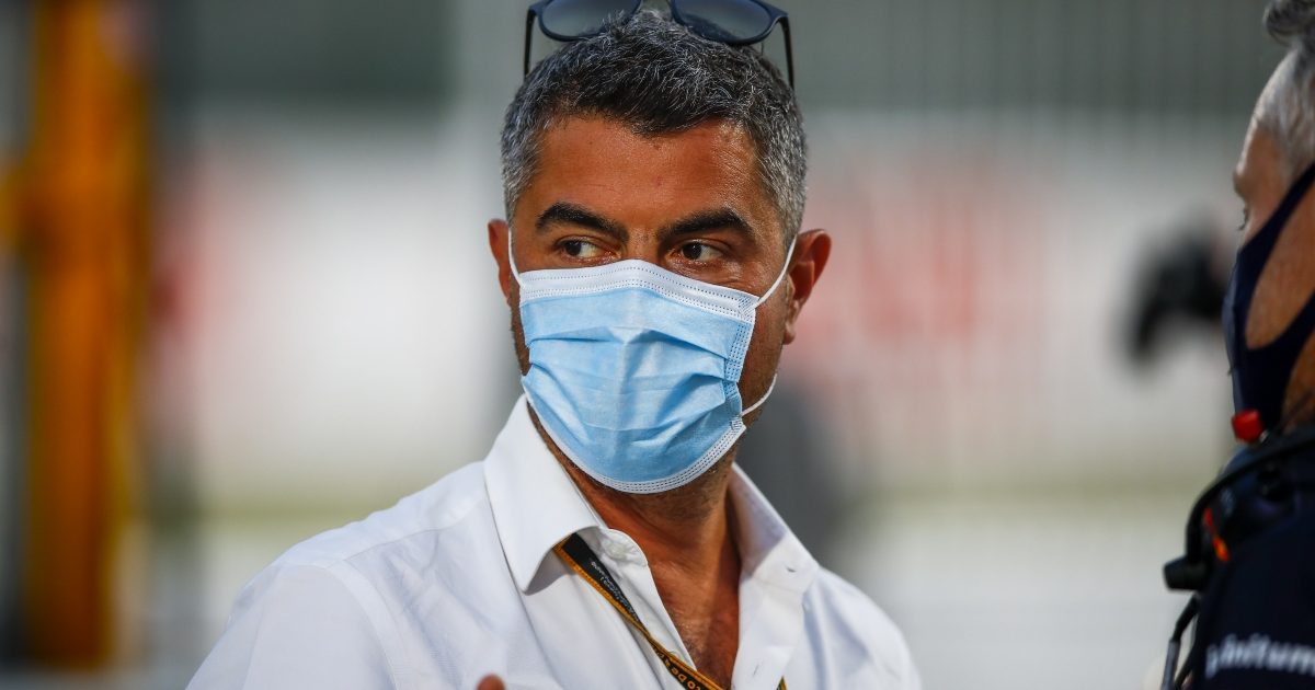 Michael Masi wearing a mask. Qatar November 2021