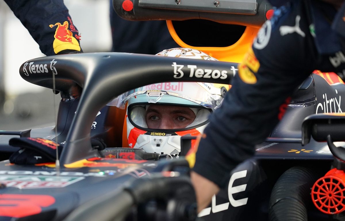 Max Verstappen in his car. Qatar November 2021