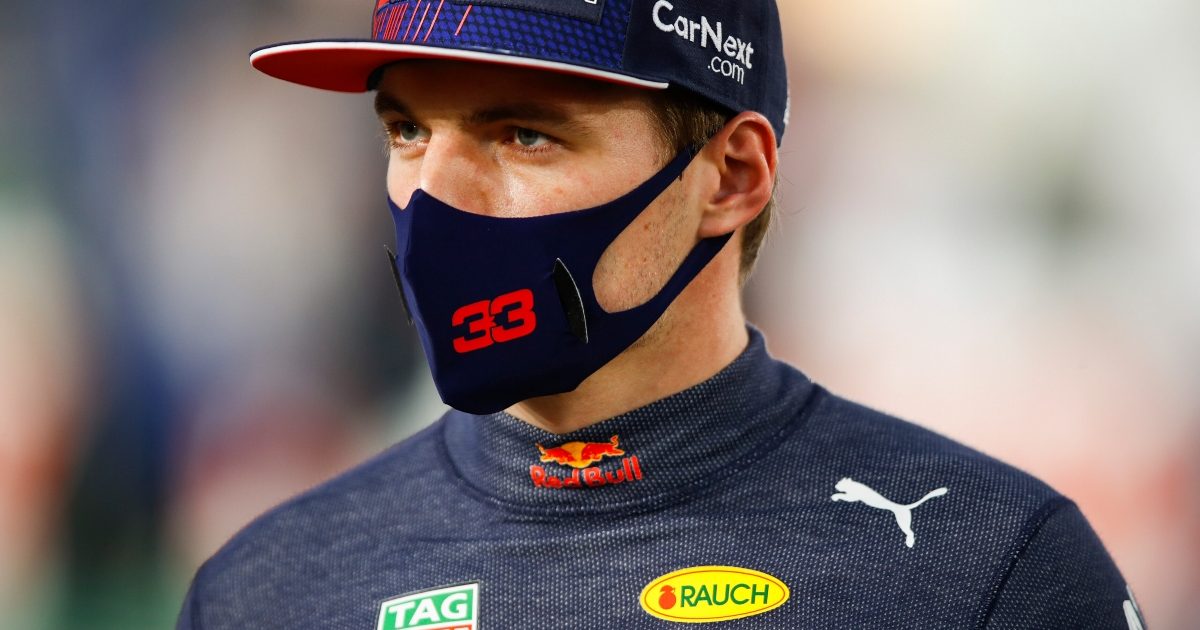 网格上的Max Verstappen。卡塔尔11月2021年