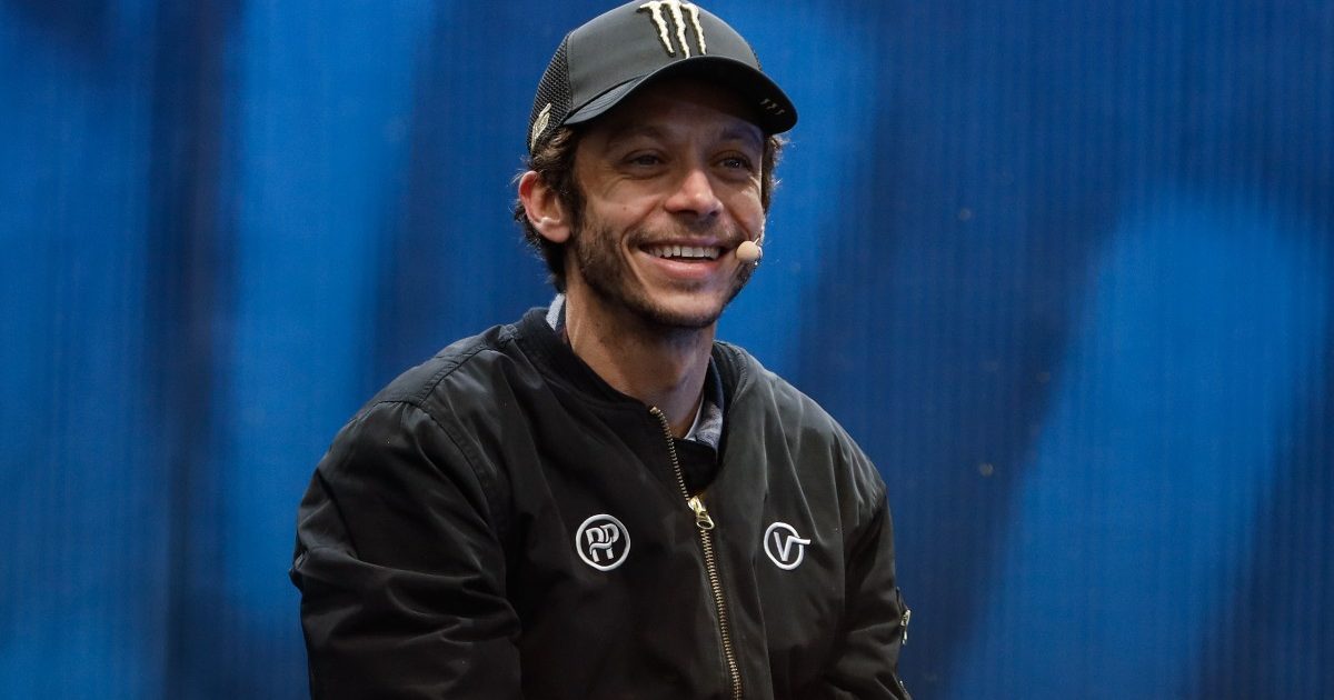Valentino Rossi speaking at 'One More Lap'. Italy, November 2021.
