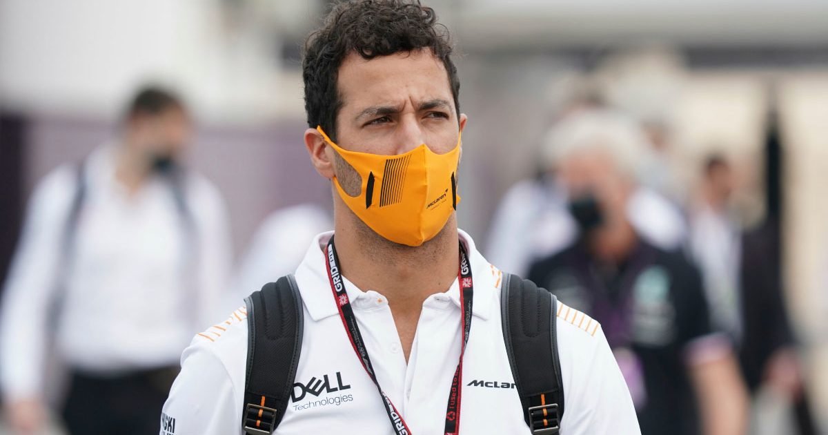 McLaren driver Daniel Ricciardo in the paddock. Qatar November 2021.