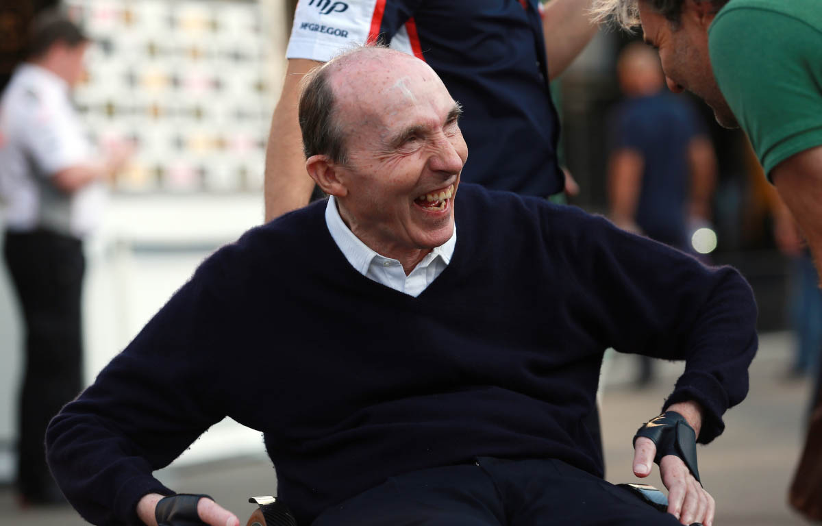 Sir Frank Williams laughs at Monza. Italy September 2013.