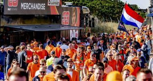 Fans attending the Dutch Grand Prix. September 2021.