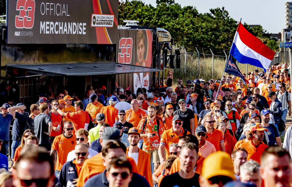 Fans attending the Dutch Grand Prix. September 2021.