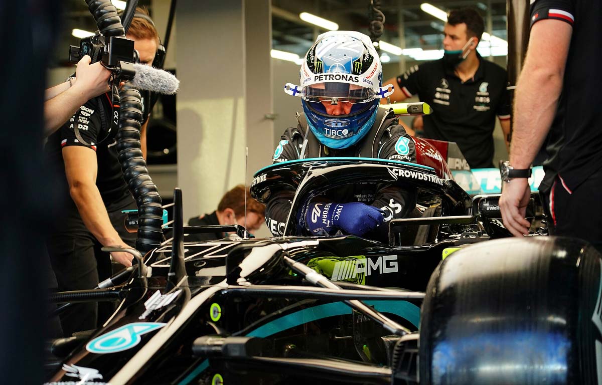 Valtteri Bottas gets in his car. Jeddah December 2021.