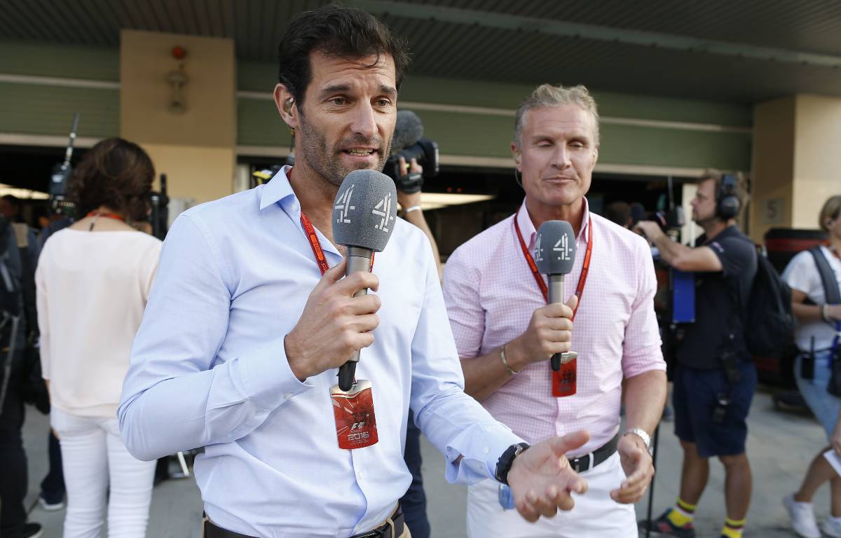 Mark Webber and David Coulthard on Channel 4. Abu Dhabi November 2016.