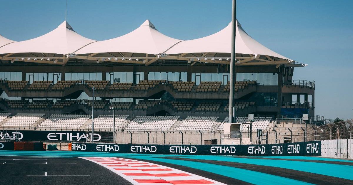 View of the Yas Marina circuit. Abu Dhabi December 2021.