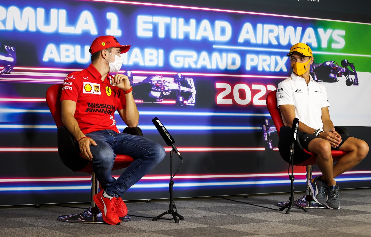 Lando Norris jokes he might 'brake test' Charles Leclerc at the Abu Dhabi  Grand Prix : PlanetF1