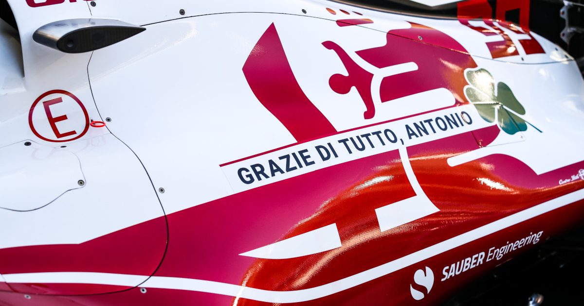 Alfa Romeo's farewell message to Antonio Giovinazzi. Abu Dhabi December 2021