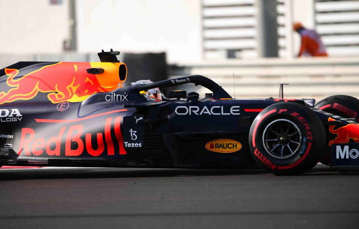 Close-up of Max Verstappen's Red Bull. Yas Marina December 2021.