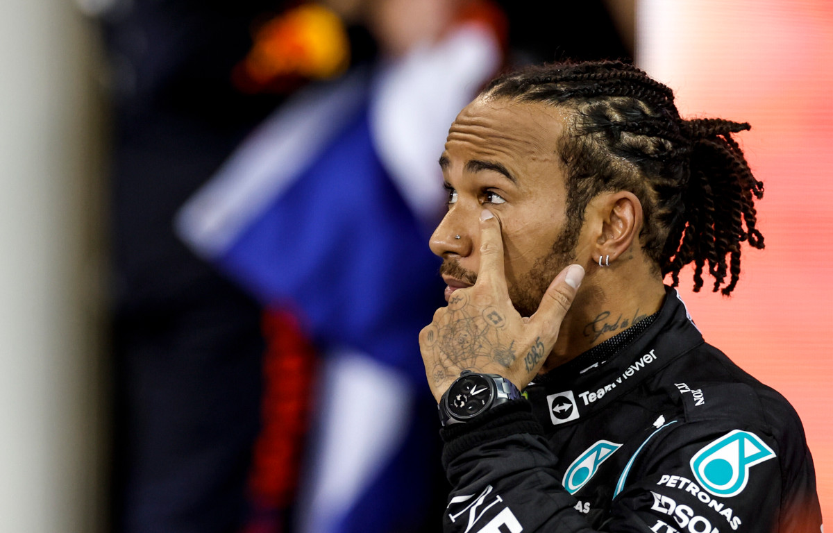 Lewis Hamilton post race. Abu Dhabi December 2021