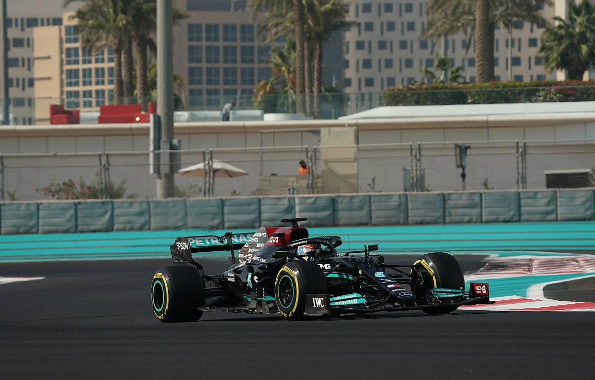 Nyck de Vries during the Abu Dhabi post-season test. Yas Marina December 2021.