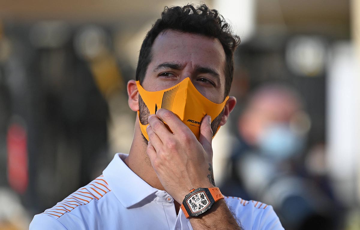 Daniel Ricciardo in Abu Dhabi paddock. Abu Dhabi December 2021