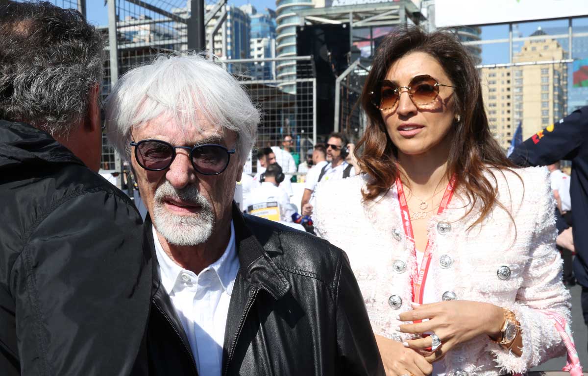Bernie Ecclestone and wife Fabiana. Azerbaijan April 2019.