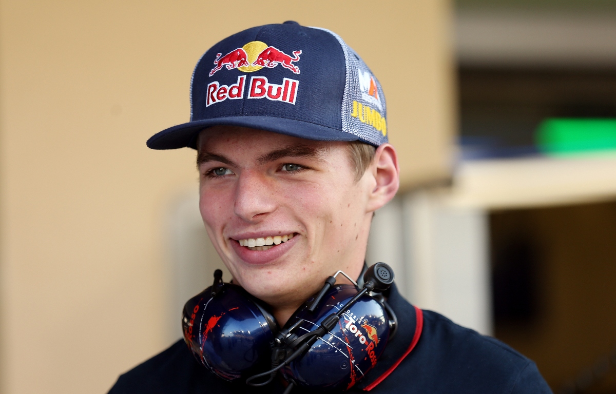 Max Verstappen smiling at the Abu Dhabi Grand Prix. Abu Dhabi November 2014