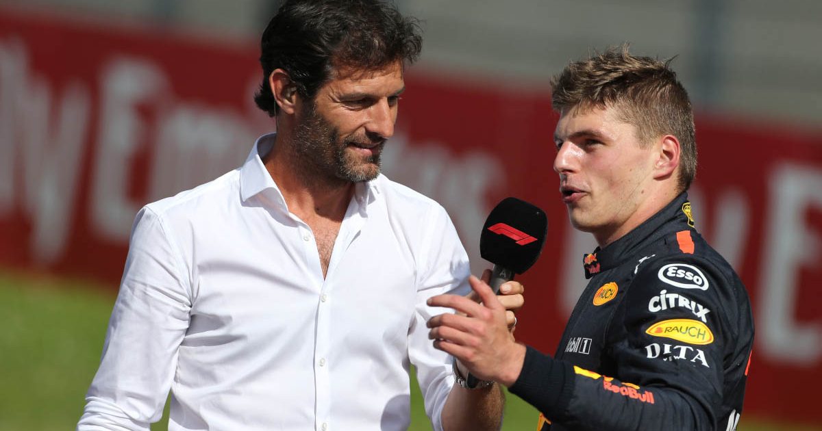Mark Webber采访Max Verstappen。奥地利2018年7月。
