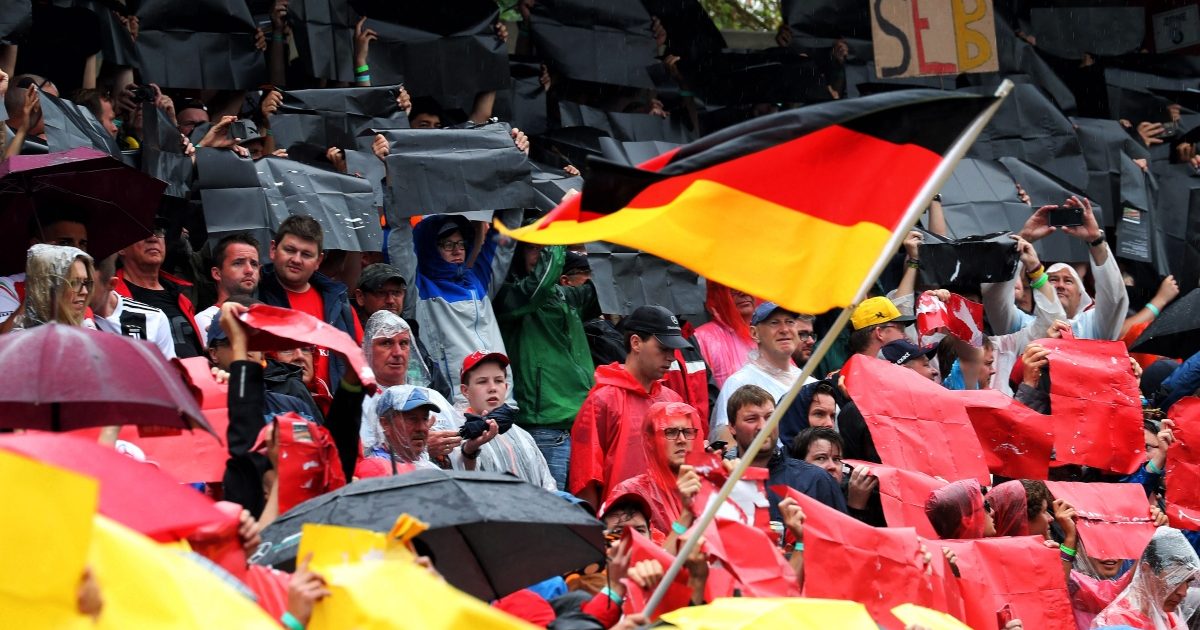 Fans at the German Grand Prix. Germany July 2019