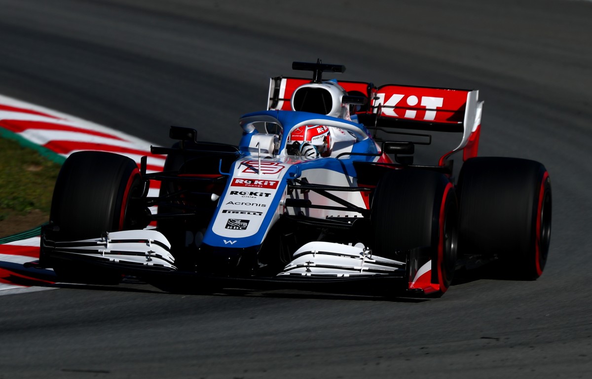 George Russell testing for Williams. Spain, February 2020.