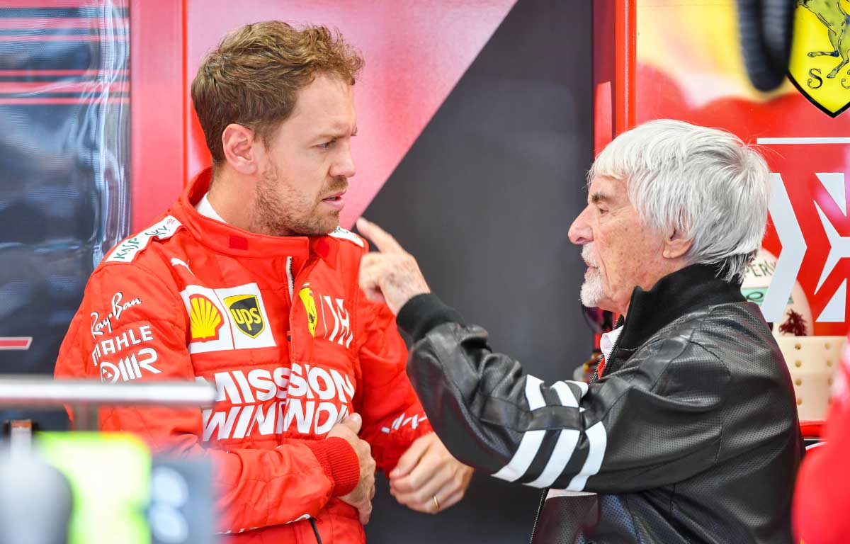 Sebastian Vettel and Bernie Ecclestone. Brazil November 2019.