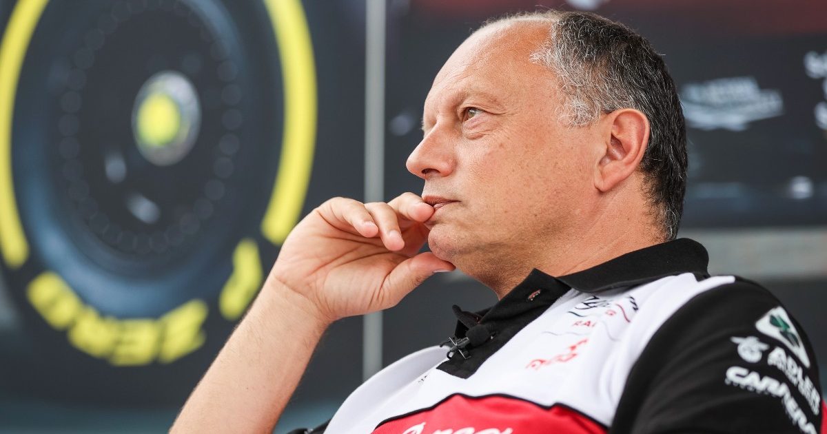 Alfa Romeo team boss Frederic Vasseur thinking. England, July 2021.