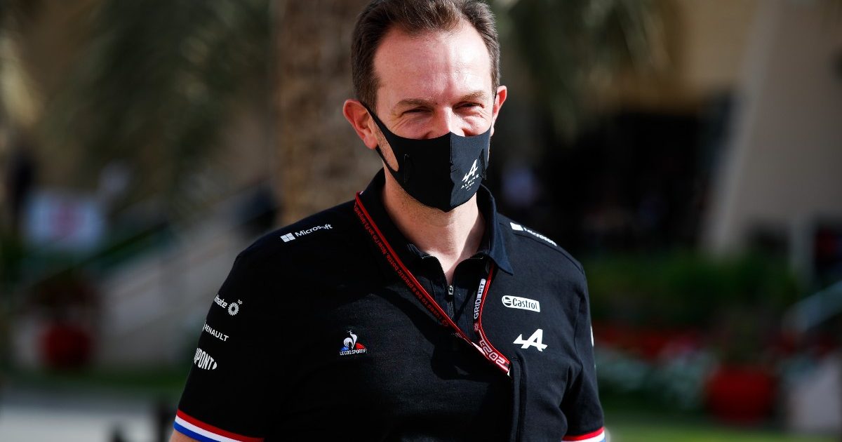 Alpine CEO Laurent Rossi in the paddock. Bahrain, March 2021.