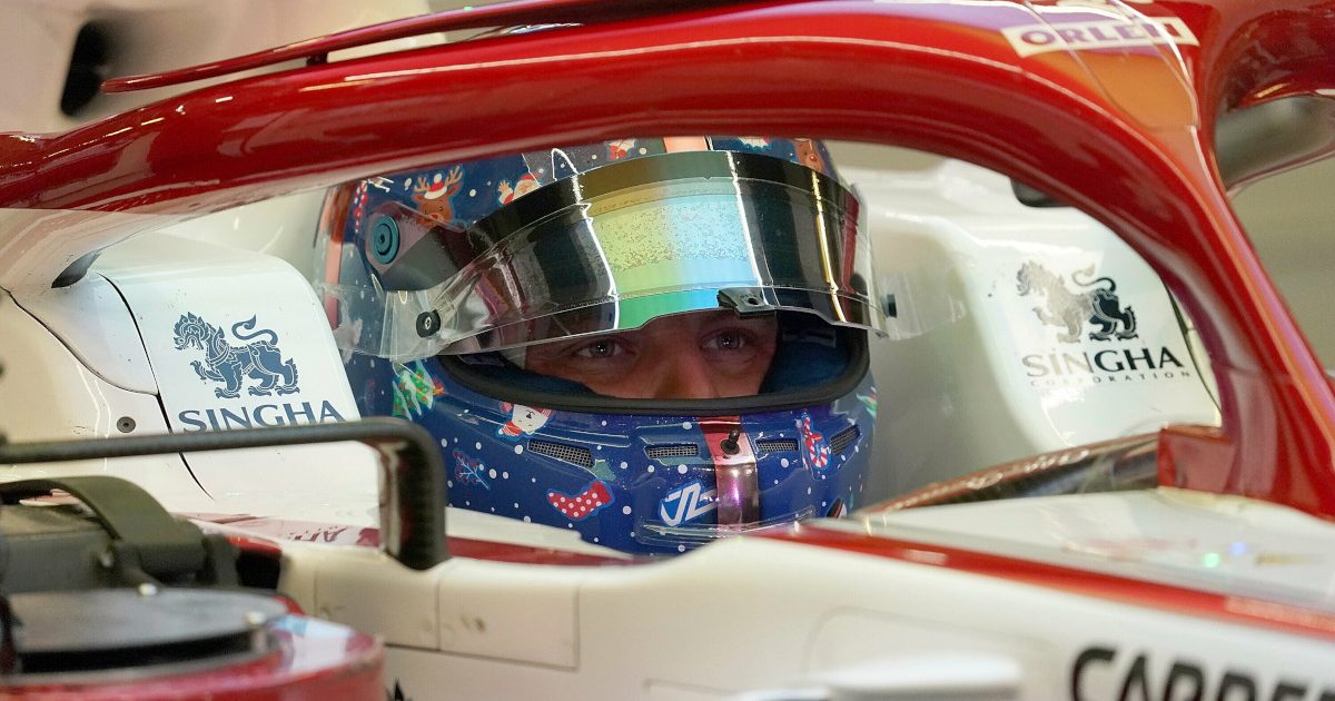 Valtteri Bottas tests the 2021 Alfa Romeo. Abu Dhabi 2021