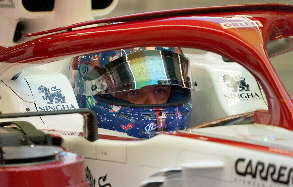 Valtteri Bottas tests the 2021 Alfa Romeo. Abu Dhabi 2021