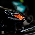 梅赛德斯F1的车头和前翼。2021年12月