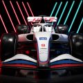 HAAS 2022 Formula 1汽车设计和涂装。2022年2月