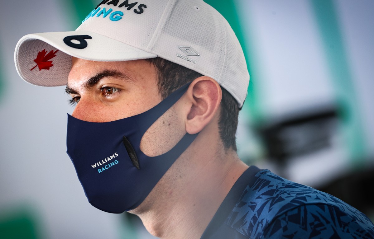 Nicholas Latifi in his Williams gear. Abu Dhabi, December 2021.