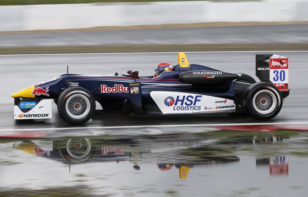 Max Verstappen competing in Formula 3. Germany, August 2014.