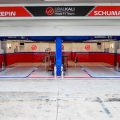 空的Haas F1车库。巴西，2021年11月。