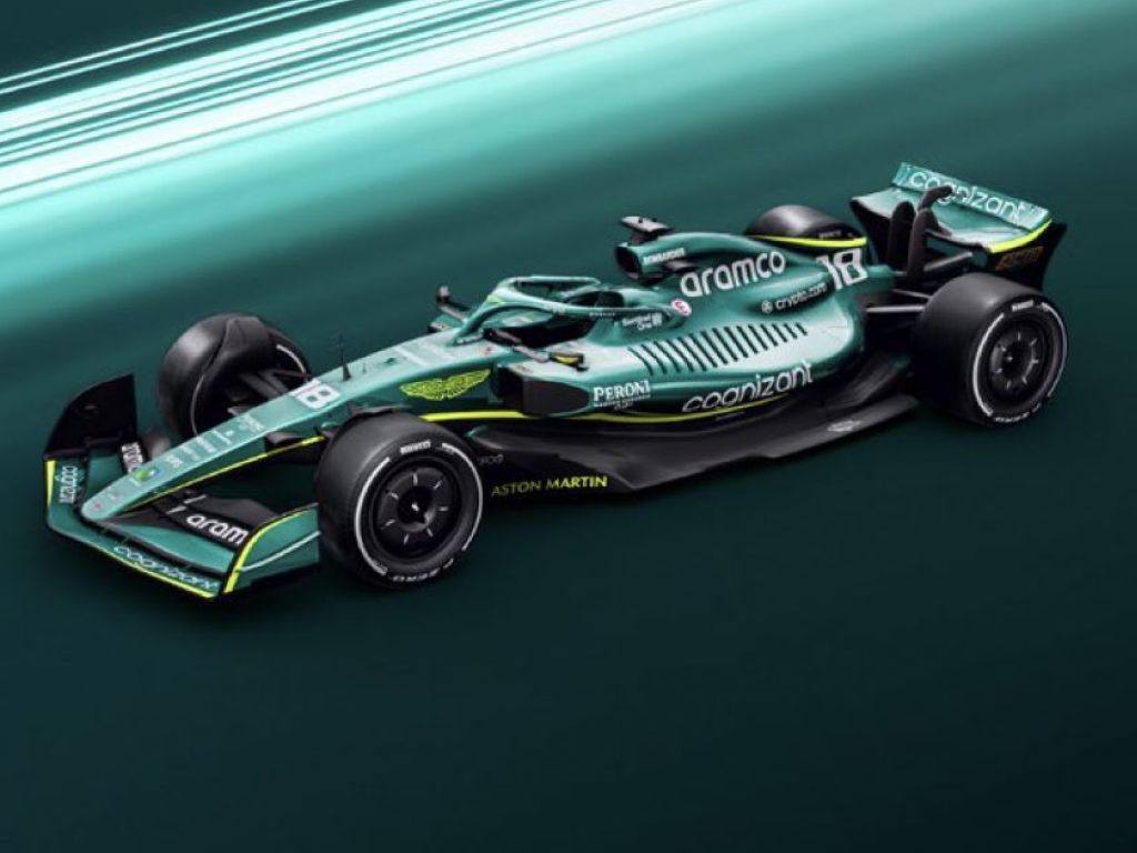 Imagen del Aston Martin AMR22.  febrero de 2022.