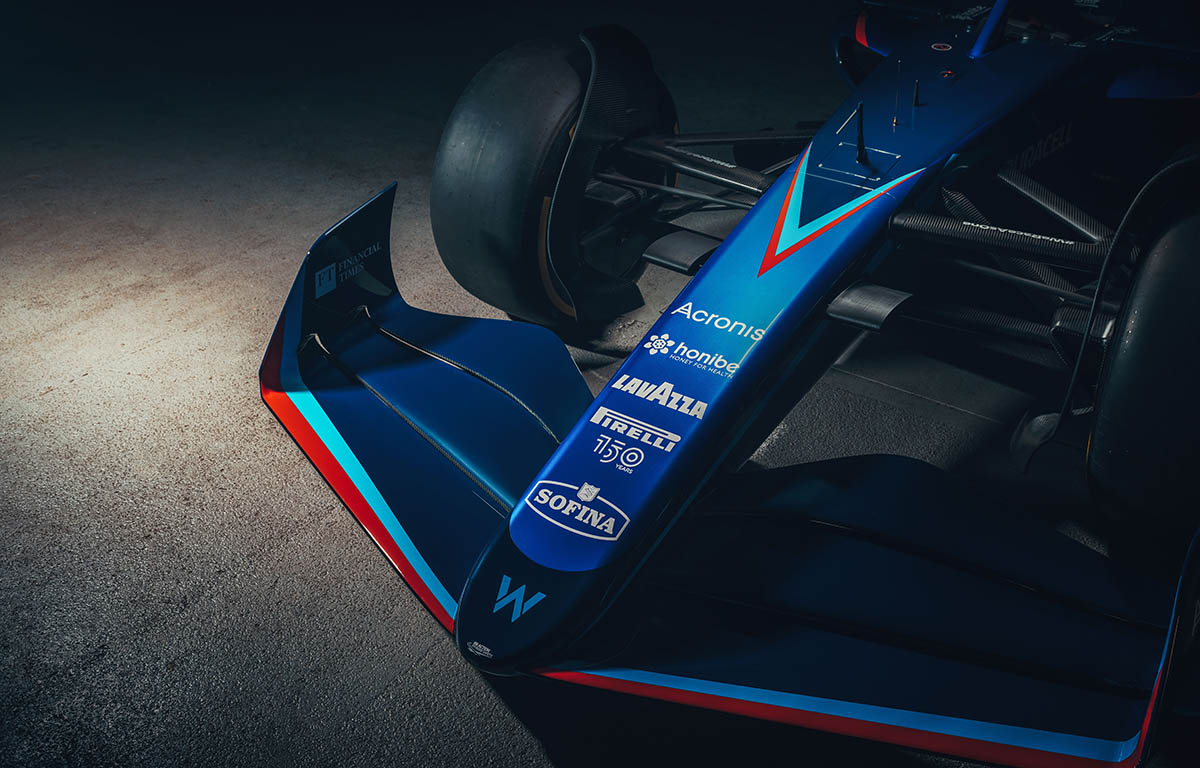 Williams FW44 livery nose cone. February 2022.