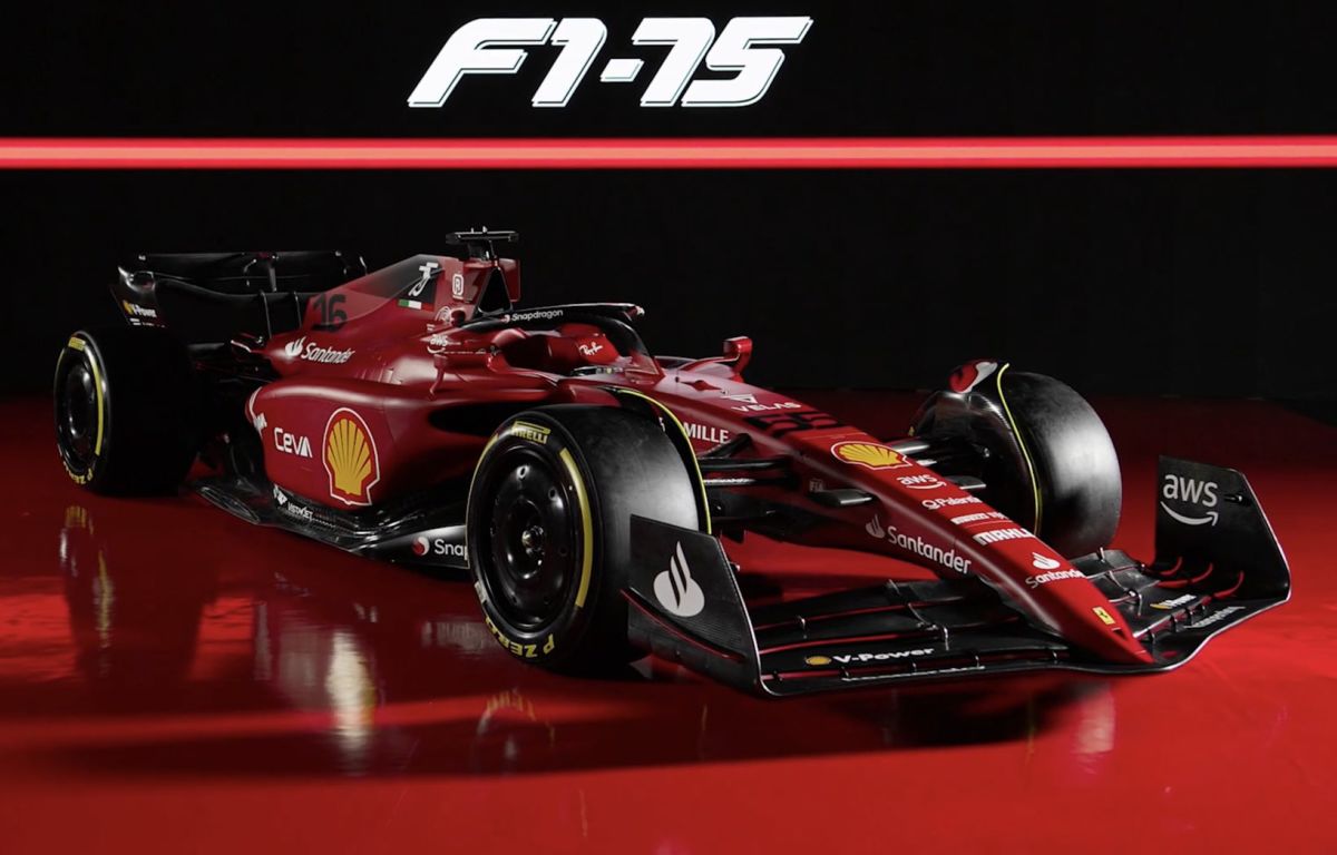 The Ferrari F1-75. February 2022.