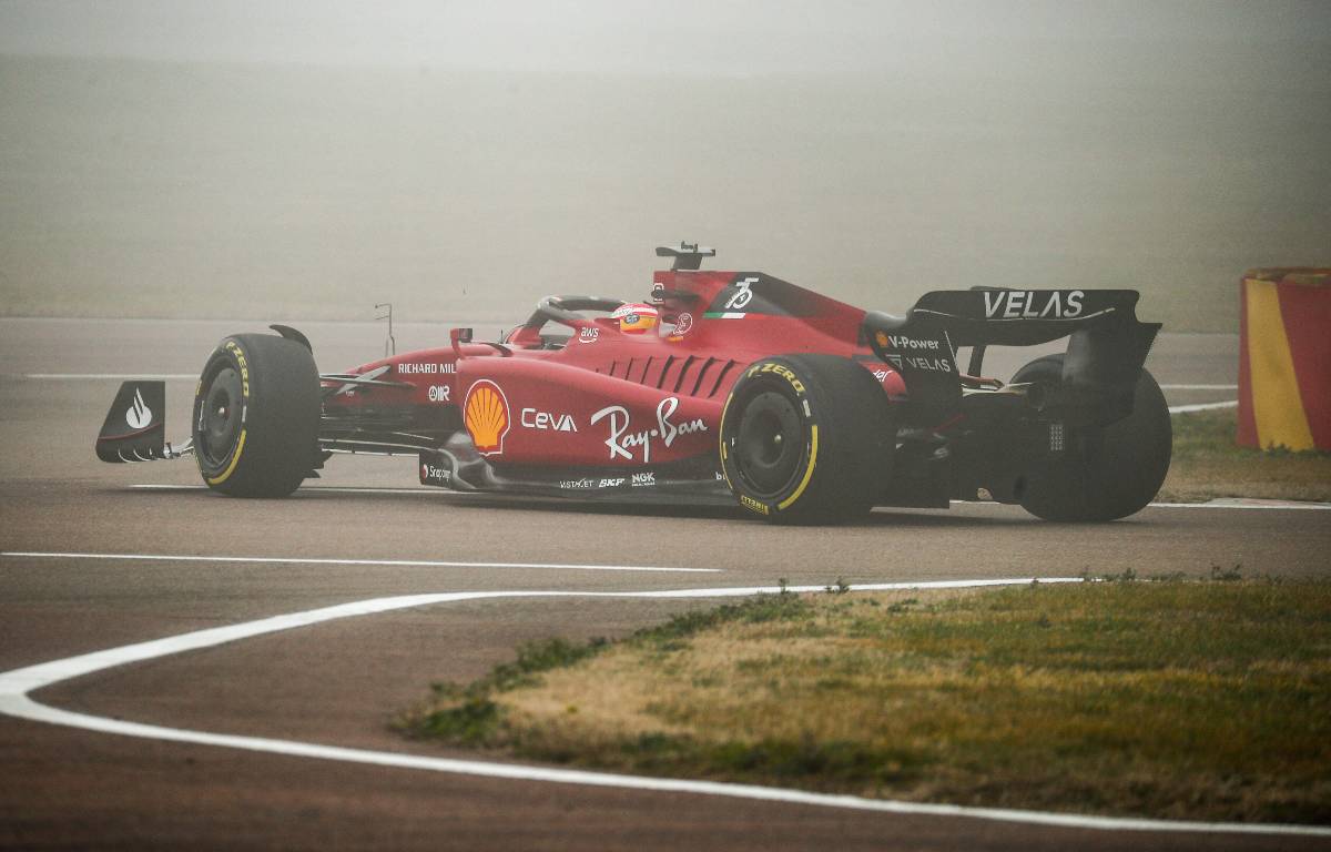 Ferrari F1 75 Carlos Sainz E Charles Leclerc 2022 Foto Editorial