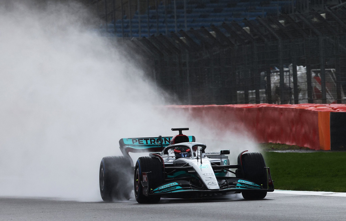 Mercedes launch the W13. Silverstone February 2022