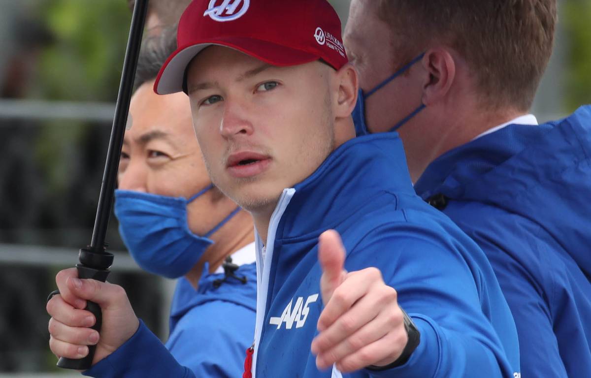 Nikita Mazepin gives the thumbs-up. Sochi September 2021.