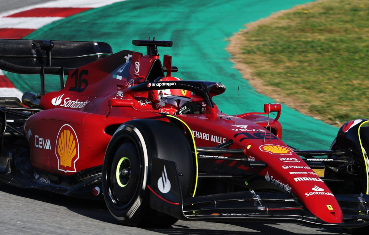 Charles Leclerc Ferrari F1-75 testing. Spain February 2022