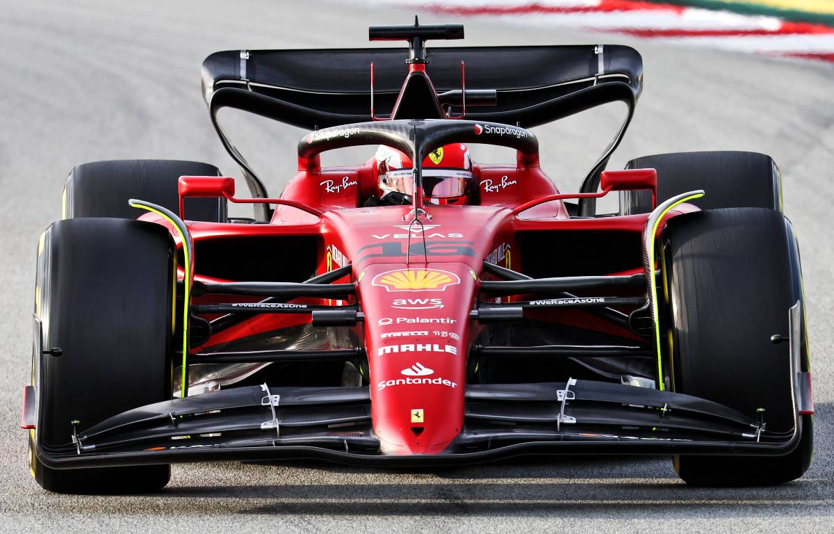 Charles Leclerc in the F1-75 close-up. Spain, February 2022.