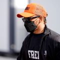 Lewis Hamilton wearing street clothes and mask. Spain, February 2022.