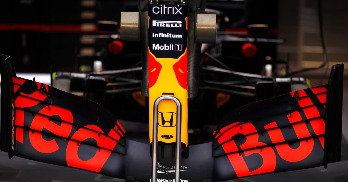 Red Bull front nose stood up. Spain, February 2022.