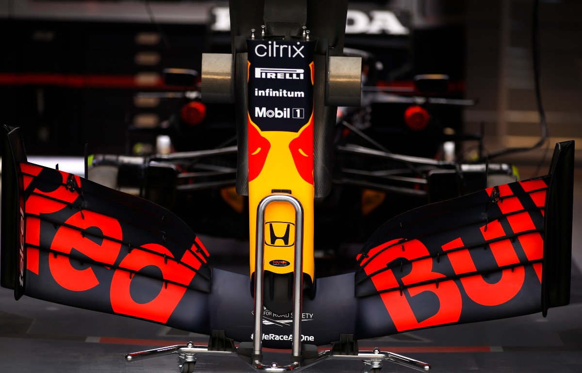 Red Bull front nose stood up. Spain, February 2022.