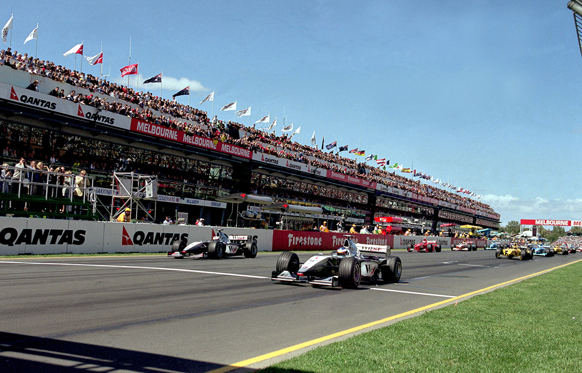 Australian Grand Prix gets underway. Melbourne 1999